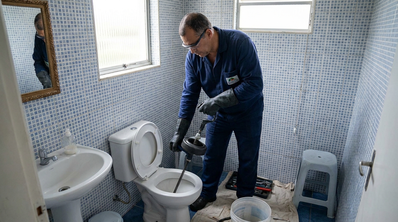 Desentupimento de vaso profissional em São Gonçalo‑RJ